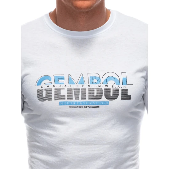 Vyriški balti marškinėliai Gembol S1921