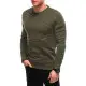 Vyriškas chaki džemperis Zipper OM-SSNZ-22FW-005