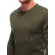 Vyriškas chaki džemperis Zipper OM-SSNZ-22FW-005