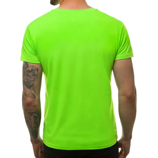 Vyriški žali neoniniai marškinėliai Tėtis (juodas) PK1468