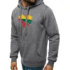 Sale Mens black hooded sweatshirt LTU JS/2009