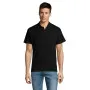 Men's black polo shirt Summer