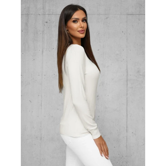 Moteriškas baltas megztinis Stel JS/8005/8