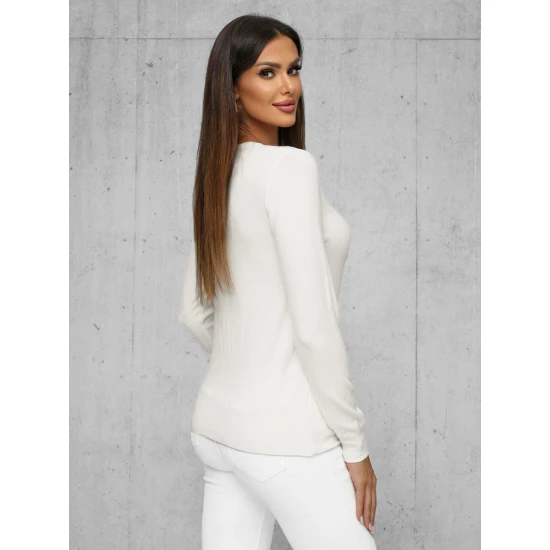 Moteriškas baltas megztinis Stel JS/8005/8