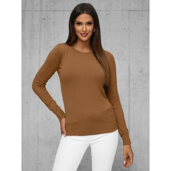 Moteriškas rudas megztinis Stel JS/8005/7