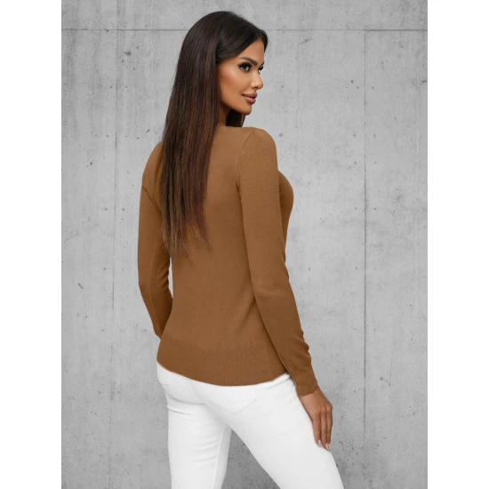 Moteriškas rudas megztinis Stel JS/8005/7