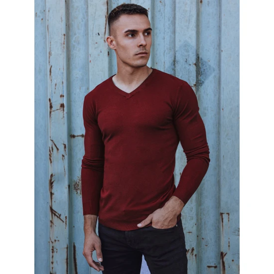 Bordo vyriškas megztinis Henri WX1917