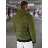 Vyriška chaki žieminė striukė Edi JS/31M5023/62Z