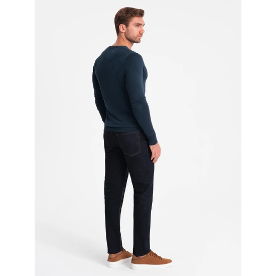 Vyriškas tamsiai mėlynos spalvos megztinis Oscar V13 OM-SWBS-0106