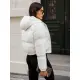 Balta žieminė moteriška striukė Jenner JS/5M3260/281