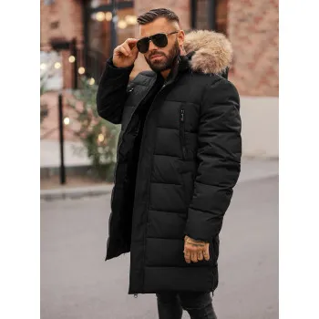 Męska czarna kurtka zimowa Fred