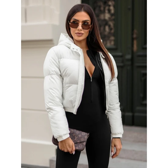 Balta žieminė moteriška striukė Jenner JS/5M3260/281