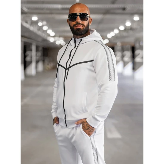 Baltos spalvos vyriškas sportinis komplektas Ronex JS/8C8117/1Z