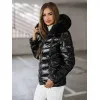 Juoda blizgi moteriška striukė Alexa JS/5M3138/392AZ