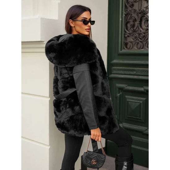 Juoda žieminė moteriška striukė Adel JS/11Z8090Z