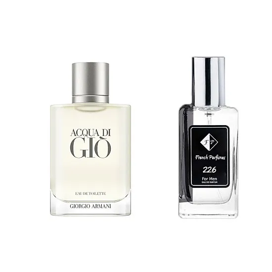 Nr226 kvepalai įkvėpti Armani – Acqua Di Gio 33 ml EDP FP226-33 French Perfumes