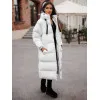 Moteriškas baltos spalvos paltas Izabel JS/5M3163/281Z