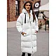 Moteriškas baltos spalvos paltas Izabel JS/5M3163/281Z