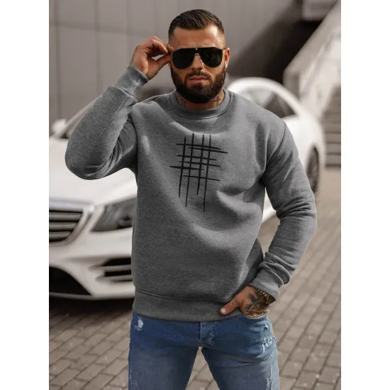 Ciemnoszary sweter Ethan JS/8B1361/5