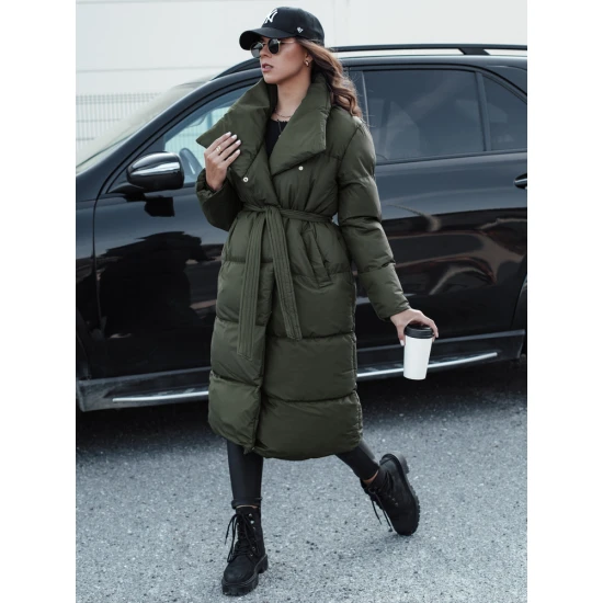 Moteriška chaki spalvos dygsniuota striukė Favi Moteriškos striukės