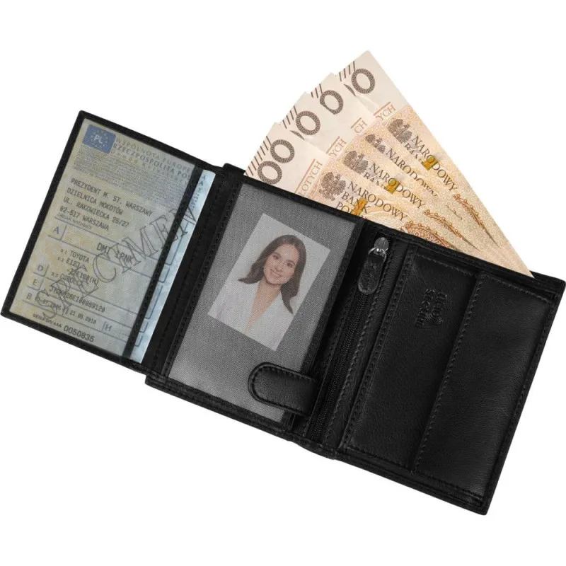 Men's genuine leather wallet Redi ZG-N4-F12 Premium