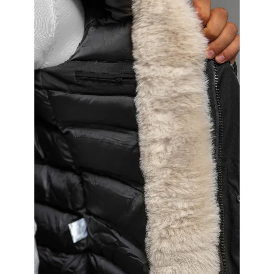 Vyriška juoda žieminė striukė Optin JS/5M3123/392