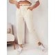Moteriškos kelnės baltos spalvos Erli UY2029