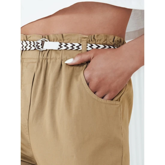 Moteriškos kelnės rudos spalvos Erli UY2099