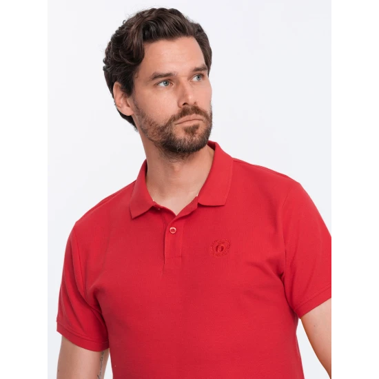 Vyriški raudoni polo marškinėliai Cristan V22 S1374