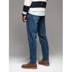 Vyriški tamsiai mėlyni džinsai Carl