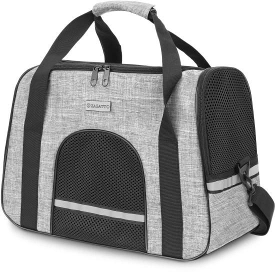 Naminių gyvūnėlių nešiojimo pilkas krepšys Leila ZG687