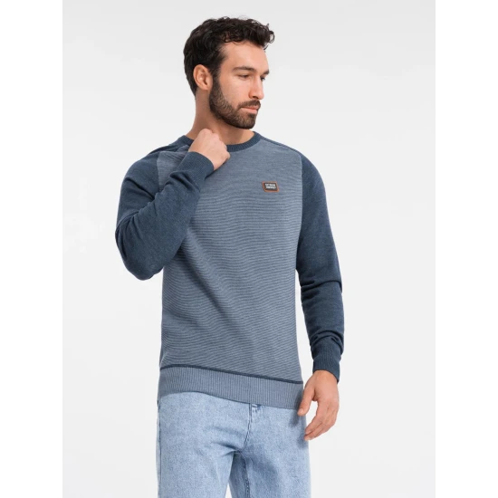 Vyriškas tamsiai mėlynos spalvos megztinis Rox Megztiniai