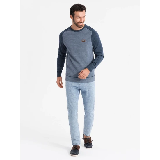 Vyriškas tamsiai mėlynos spalvos megztinis Rox Megztiniai