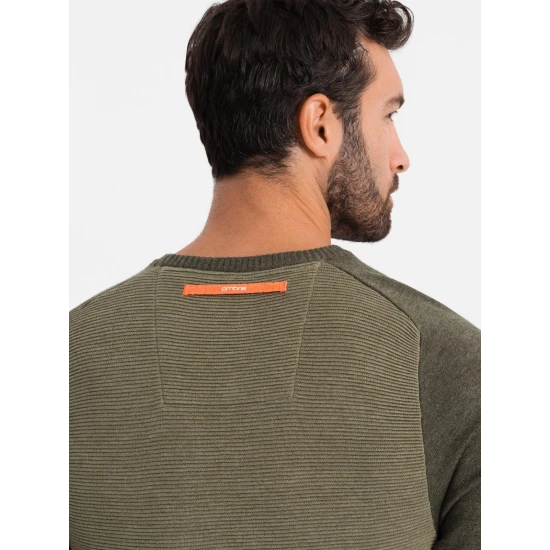 Vyriškas chaki spalvos megztinis Rox V2 OM-SWSW-0121