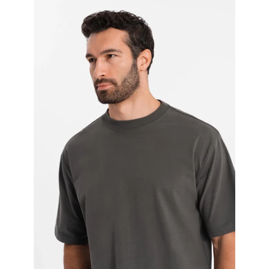 Vyriški pilkos spalvos marškinėliai Doman V3 OM-TSBC-0234