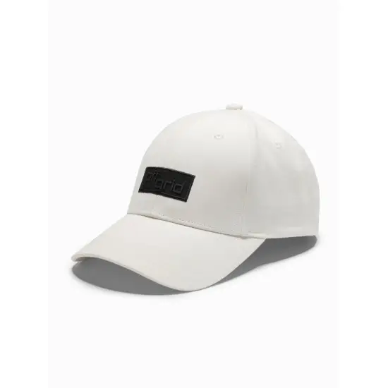 Unisex balta kepurė Grid V2 OM-ACCS-0104