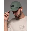 Unisex žalia kepurė Grid V6 OM-ACCS-0104