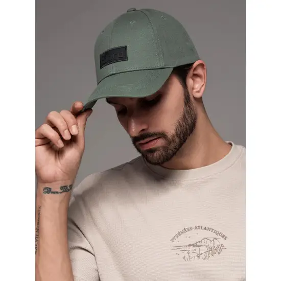 Unisex žalia kepurė Grid V6 OM-ACCS-0104