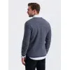 Vyriškas tamsiai mėlynos spalvos megztinis Oman V1 OM-SWSW-0118