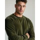 Vyriškas velūrinis žalios spalvos džemperis Drain JS/8B1166/29