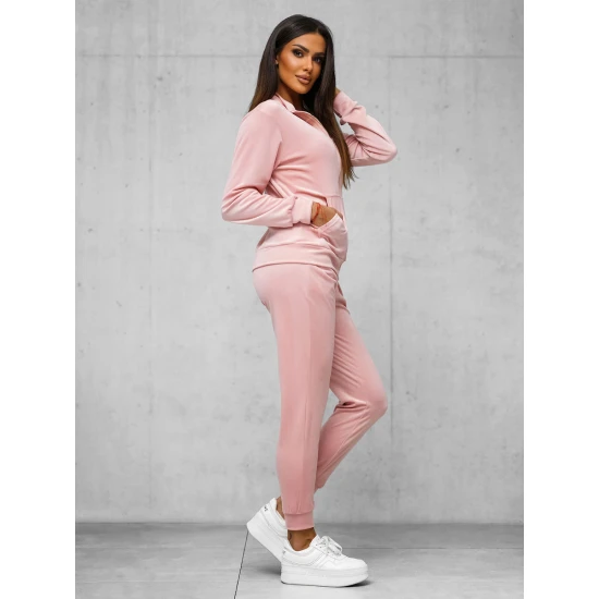 Moteriškas rožinis veliūrinis komplektas Rosita