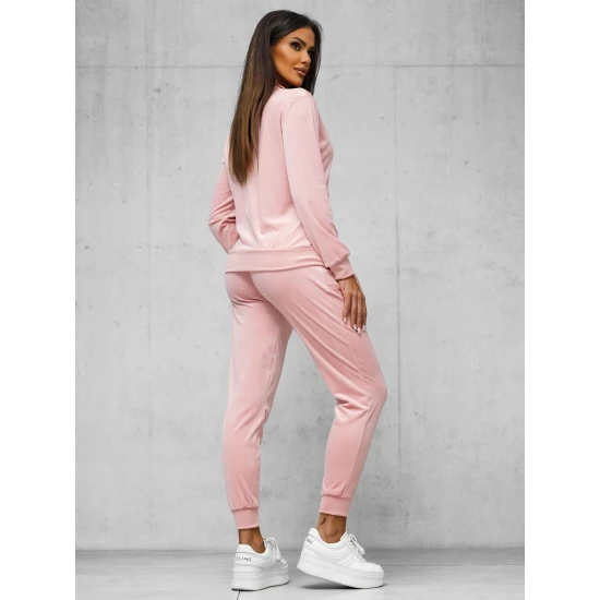 Moteriškas rožinis veliūrinis komplektas Rosita