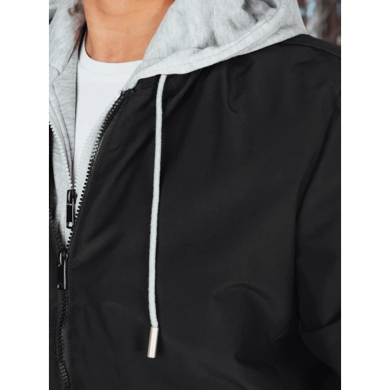 Vyriška juodos spalvos  bomber stiliaus striukė Edmin TX5021 Premium