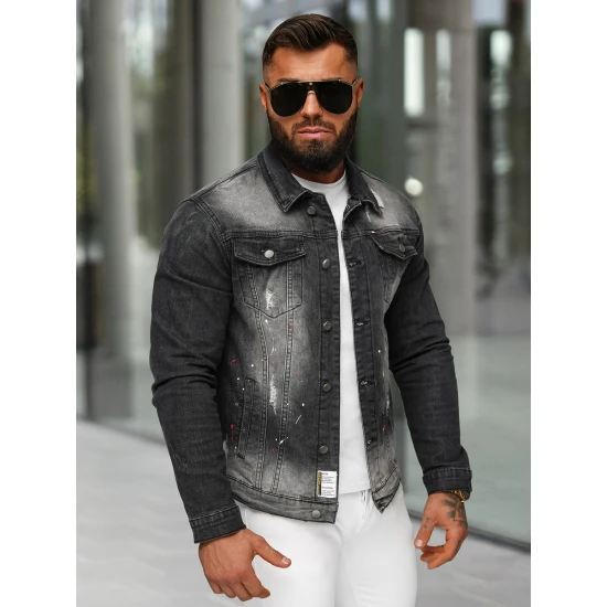 Juoda džinsinė striukė Onil NB/MJ542N