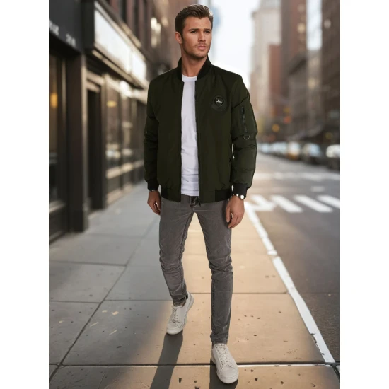 Vyriška chaki spalvos striukė Set TX5018