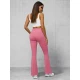 Moteriškos laisvalaikio tamsiai rožinės kelnės Alin JS/17K588/111