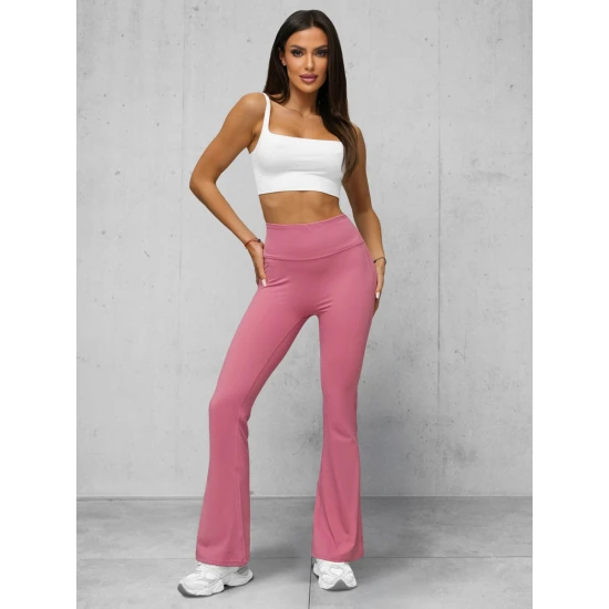 Moteriškos laisvalaikio tamsiai rožinės kelnės Alin JS/17K588/111