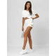 Moteriškas baltos spalvos sijonas- šortai Melani JS/17K590/1
