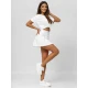 Moteriškas baltos spalvos sijonas- šortai Melani JS/17K590/1