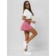Moteriškas rožinės spalvos sijonas- šortai Melani Sijonai